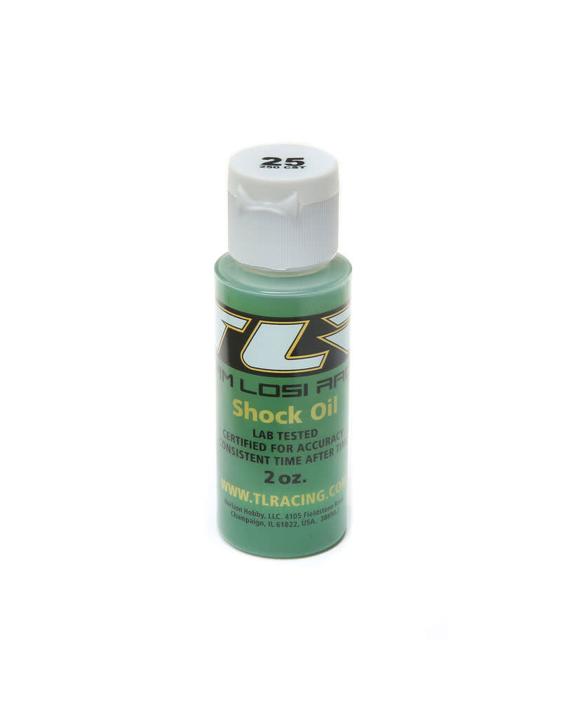 TLR TLR74004 SILICONE SHOCK OIL, 25WT, 250CST, 2OZ