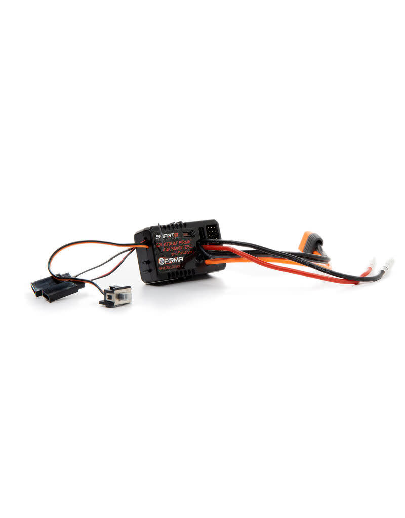 SPEKTRUM SPMXSE1040RX FIRMA 40 AMP BRUSHED SMART 2-IN-1 ESC AND RECEIVER