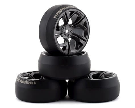 FBR1WHEHYD510 HYDRA XD3 0 PRE-MOUNTED SLICK DRIFT TIRES (4) (GUN METAL)