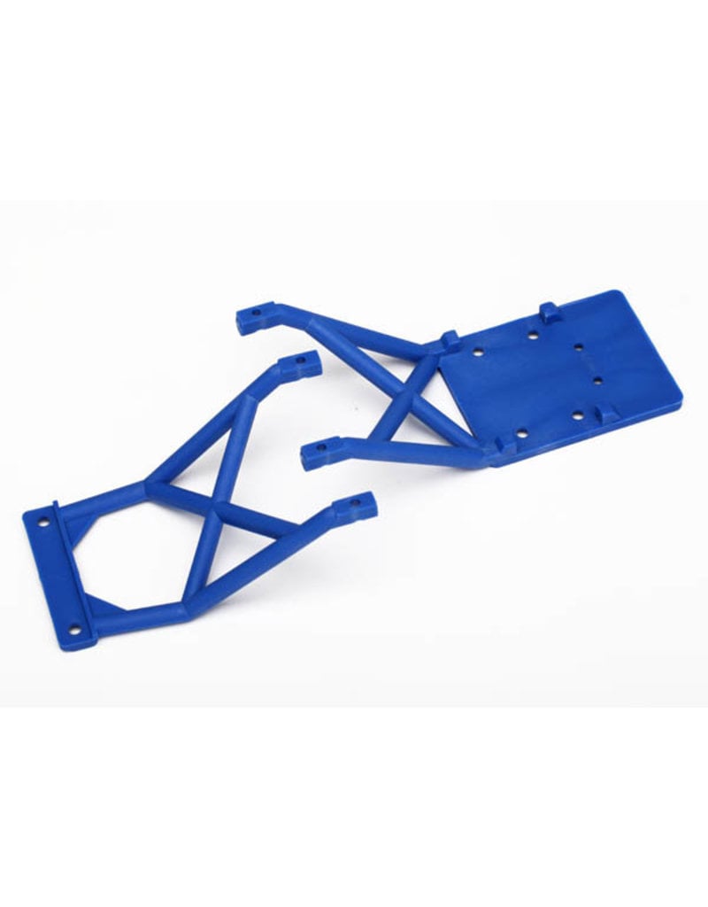TRAXXAS TRA3623X SKID PLATES, FRONT & REAR (BLUE)
