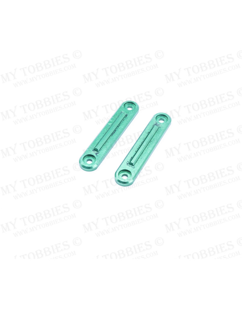 STUPID RC STP1131GREEN ARRMA INFRACTION ROOF RAIL PLATES FOR ROLL CAGE ALUMINUM: GREEN