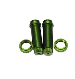 STRC STPST3766XG ALUMINUM BIG BORE THREADED REAR SHOCK BODIES: GREEN (2)