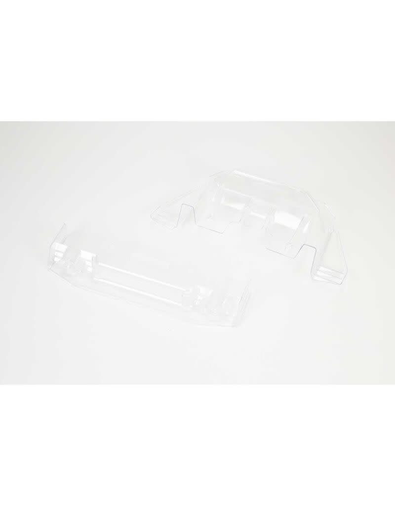 ARRMA ARA410012 FELONY 6S TRIMMED SPLITTER AND DIFFUSER (CLEAR)