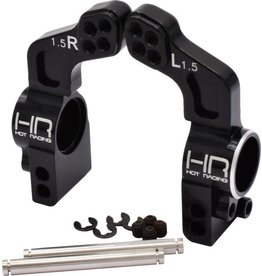 HOT RACING HRASLF22X01 ALUMINUM REAR HUB CARRIERS 1.5 DEG FOR TRAXXAS 4X4
