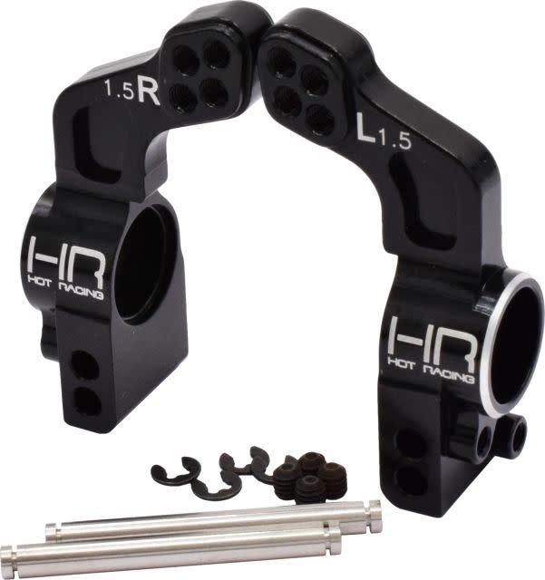 HRASLF22X01 ALUMINUM REAR HUB CARRIERS 1.5 DEG FOR TRAXXAS 4X4