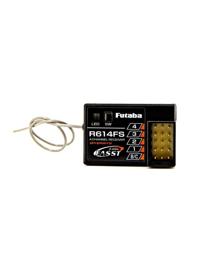 FUTABA FUT01102240-1 R614FS 2.4GHZ FASST 4-CHANNEL RECEIVER