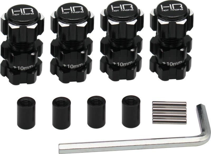 HRATFF17XT01 ALUMINUM 17MM HEX HUBS 10MM OFFSET FOR ARRMA 4S BLX