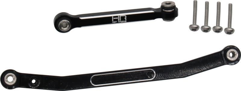 HRASXTF49X01 BLACK ALUMINUM FIX LINK TIGHT TOLERANCE STEERING ROD FOR AXIAL SCX24