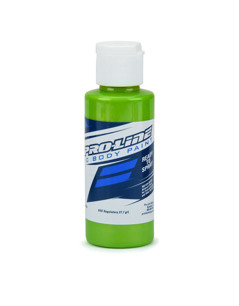 PROLINE RACING PRO632702 RC BODY AIRBRUSH PAINT 2OZ: PEARL LIME GREEN