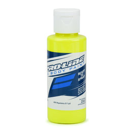 PROLINE RACING PRO632802 RC BODY AIRBRUSH PAINT 2OZ: FLUORESCENT YELLOW