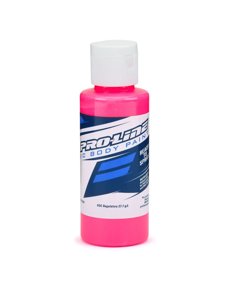 PROLINE RACING PRO632806 RC BODY AIRBRUSH PAINT 2OZ: FLUORESCENT PINK