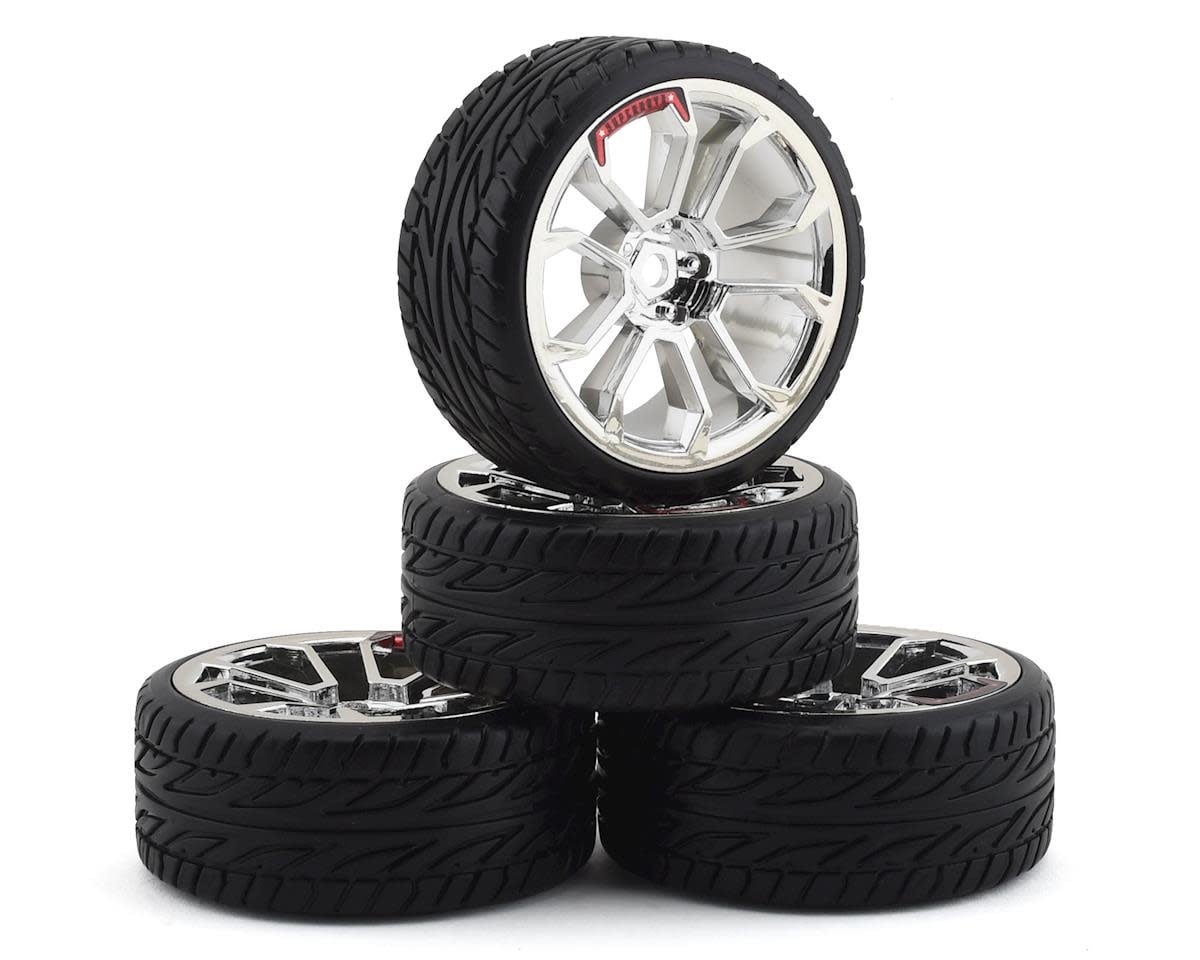 FBR1SUNOVA320 SUPERNOVA DT3 PRE-MOUNTED DRIFT TIRES (4) (CHROME)