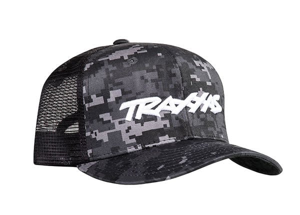 TRA1182-CAMO TRAXXAS LOGO HAT CURVE BILL: CAMO