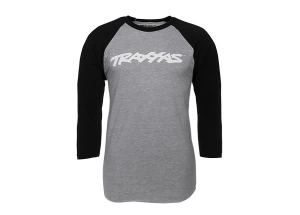TRA1369-XL TRAXX RAGLAN SHIRT GREY/BLK XL