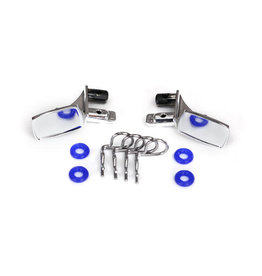 TRAXXAS TRA8133 MIRRORS, SIDE, CHROME (LEFT & RIGHT)/ O-RINGS (4)/ BODY CLIPS (4) (FITS #8130 BODY)
