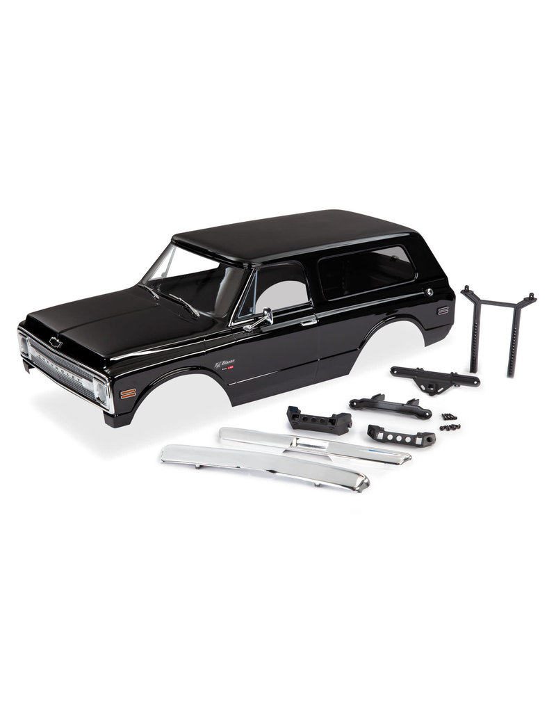 TRAXXAS TRA9112X BODY, CHEVROLET BLAZER (1969), COMPLETE (BLACK) (INCLUDES GRILL, SIDE MIRRORS, DOOR HANDLES, WINDSHIELD WIPERS, FRONT & REAR BUMPERS, DECALS)