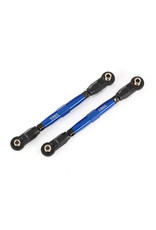 TRAXXAS TRA8948X TOE LINKS, FRONT (TUBES BLUE-ANODIZED, 7075-T6 ALUMINUM, STRONGER THAN TITANIUM) (88MM) (2)/ ROD ENDS, REAR (4)/ ROD ENDS, FRONT (4)/ ALUMINUM WRENCH (1)