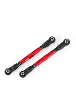 TRAXXAS TRA8948R TOE LINKS, FRONT (TUBES RED-ANODIZED, 7075-T6 ALUMINUM, STRONGER THAN TITANIUM) (88MM) (2)/ ROD ENDS, REAR (4)/ ROD ENDS, FRONT (4)/ ALUMINUM WRENCH (1)