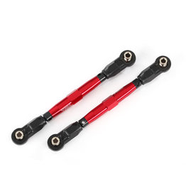 TRAXXAS TRA8948R TOE LINKS, FRONT (TUBES RED-ANODIZED, 7075-T6 ALUMINUM, STRONGER THAN TITANIUM) (88MM) (2)/ ROD ENDS, REAR (4)/ ROD ENDS, FRONT (4)/ ALUMINUM WRENCH (1)