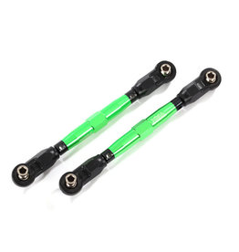 TRAXXAS TRA8948G TOE LINKS, FRONT (TUBES GREEN-ANODIZED, 7075-T6 ALUMINUM, STRONGER THAN TITANIUM) (88MM) (2)/ ROD ENDS, REAR (4)/ ROD ENDS, FRONT (4)/ ALUMINUM WRENCH (1)