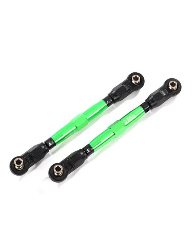 TRAXXAS TRA8948G TOE LINKS, FRONT (TUBES GREEN-ANODIZED, 7075-T6 ALUMINUM, STRONGER THAN TITANIUM) (88MM) (2)/ ROD ENDS, REAR (4)/ ROD ENDS, FRONT (4)/ ALUMINUM WRENCH (1)