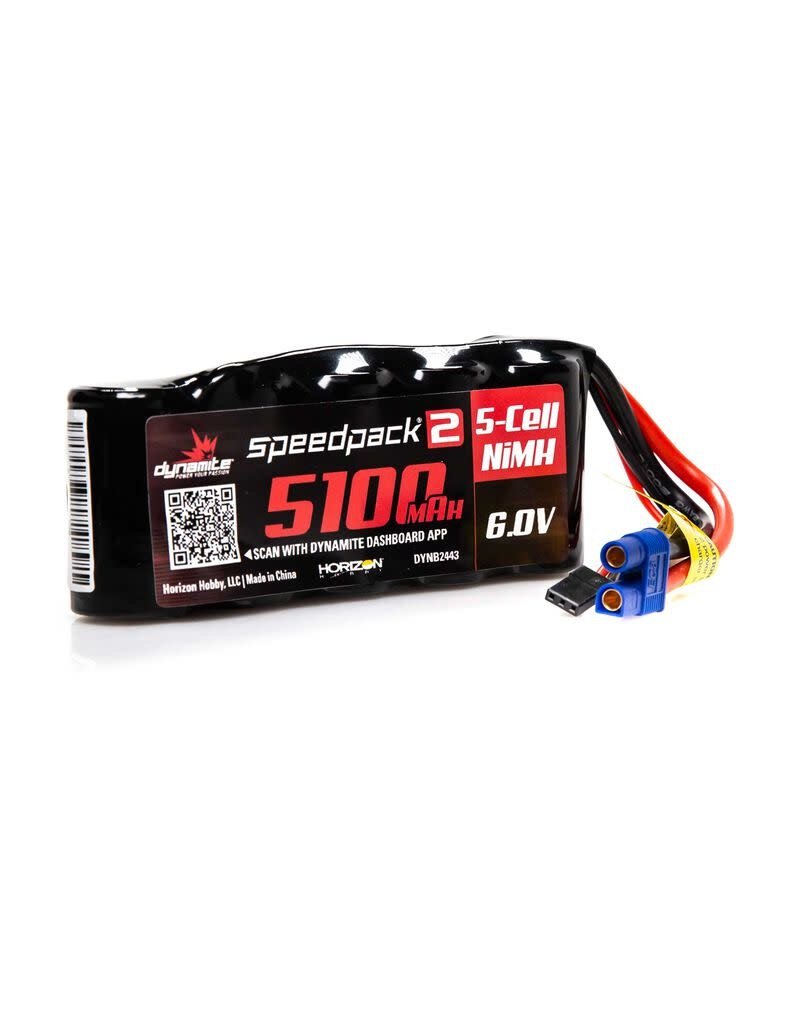 DYNAMITE DYNB2443 SPEEDPACK2 6V 5100MAH 5 CELL NIMH FLAT RXPK