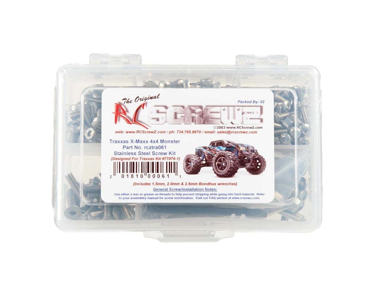 RCZTRA061 STAINLESS STEEL SCREW KIT TRAXXAX X-MAXX