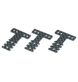KYOSHO KYOMZW403 CARBON FIBER REAR SUSPENSION PLATE SET FOR MR-03/04 (MM/LM): SOFT, MEDIUM, HARD