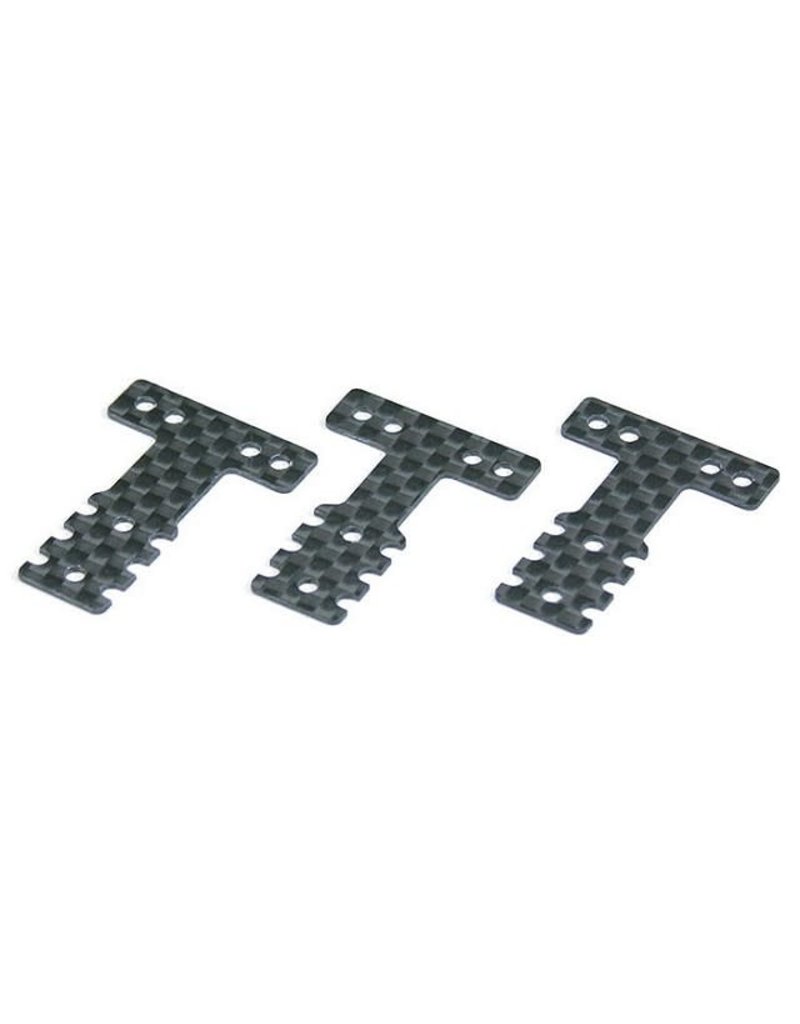 KYOSHO KYOMZW403 CARBON FIBER REAR SUSPENSION PLATE SET FOR MR-03/04 (MM/LM): SOFT, MEDIUM, HARD