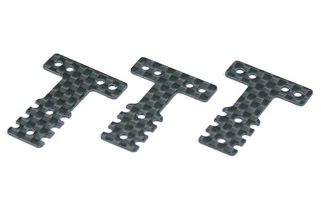 KYOMZW403 CARBON FIBER REAR SUSPENSION PLATE SET FOR MR-03/04 (MM/LM): SOFT, MEDIUM, HARD