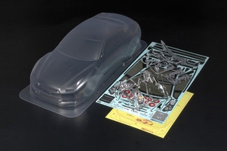 TAM51340 1/10 NISSAN GT-R BODY SET: CLEAR