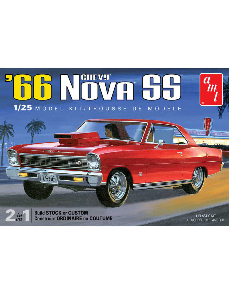 AMT AMT1198M 1/25 1966 CHEVY NOVA SS PLASTIC MODEL KIT