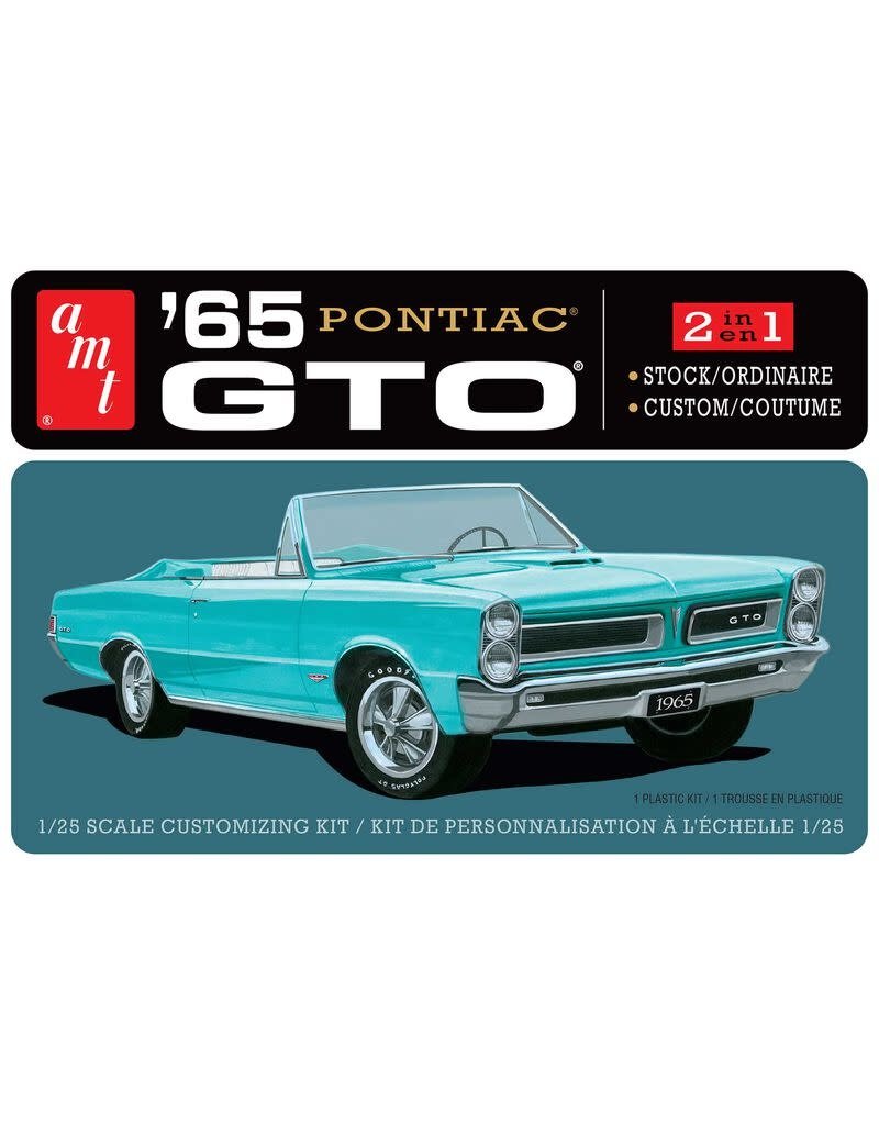 AMT AMT1191M 1/25 1965 PONTIAC GTO PLASTIC MODEL KIT