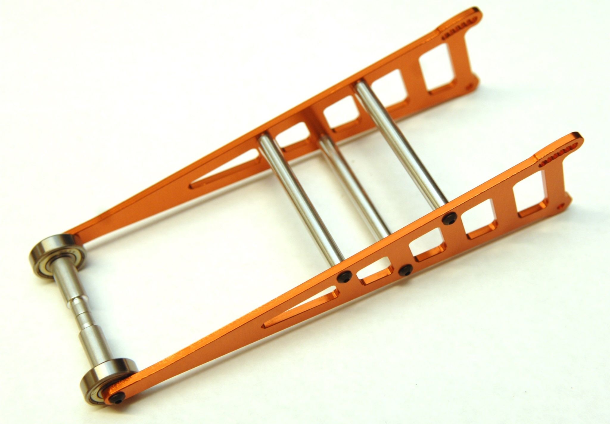 SPTST3678WO ALUMINUM ADJUSTABLE WHEELIE BAR KIT FOR TRAXXAS 2WD SLASH, RUSTLER, BANDIT: ORANGE
