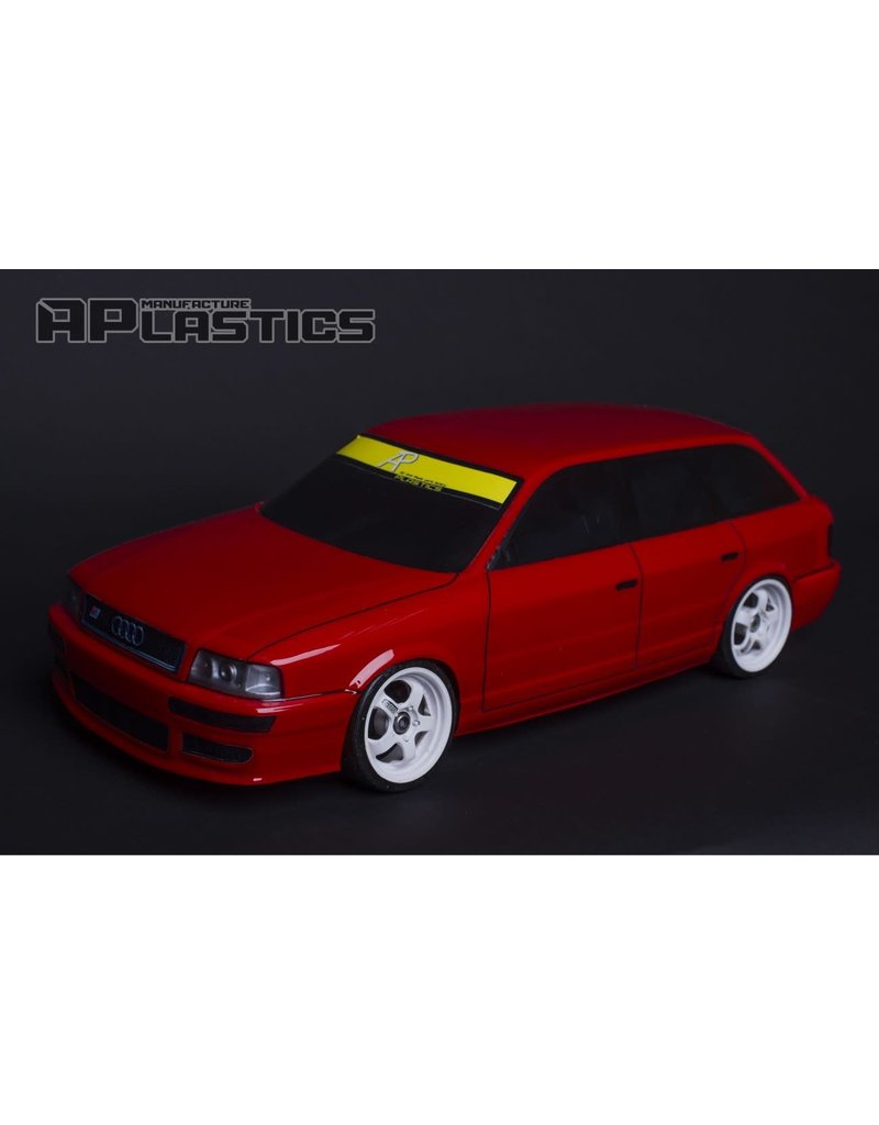 APLASTICS APS0001 1/10 AUDI RS2 BODY: CLEAR