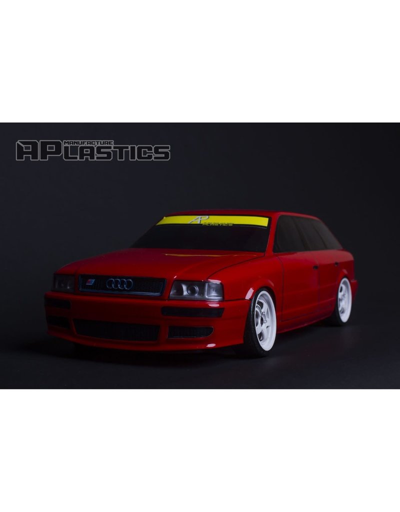 APLASTICS APS0001 1/10 AUDI RS2 BODY: CLEAR