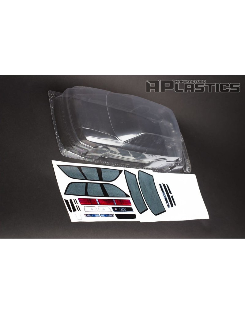 APLASTICS APS0001 1/10 AUDI RS2 BODY: CLEAR