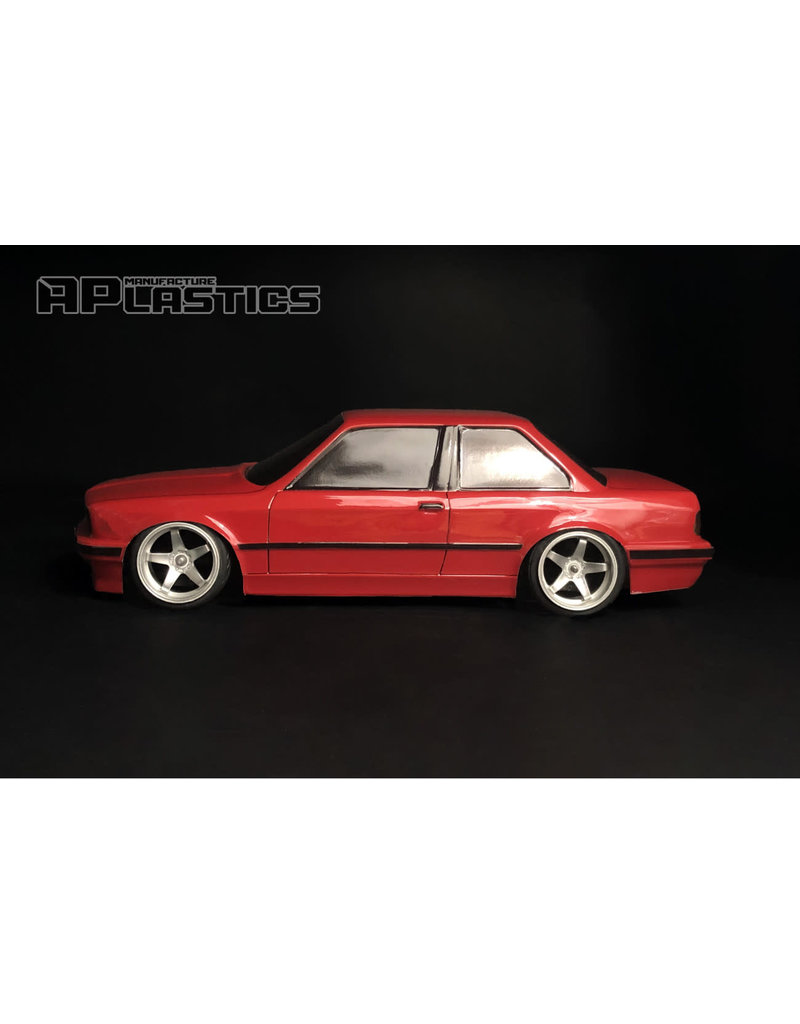 APLASTICS APS0002 1/10 BMW E30 COUPE BODY: CLEAR