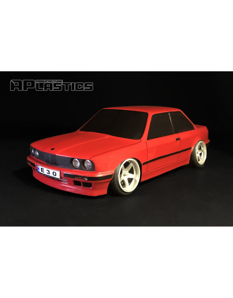 APLASTICS APS0002 1/10 BMW E30 COUPE BODY: CLEAR