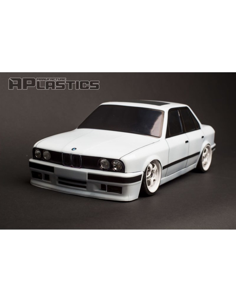 APLASTICS APS0003 1/10 BMW E30 SEDAN BODY: CLEAR