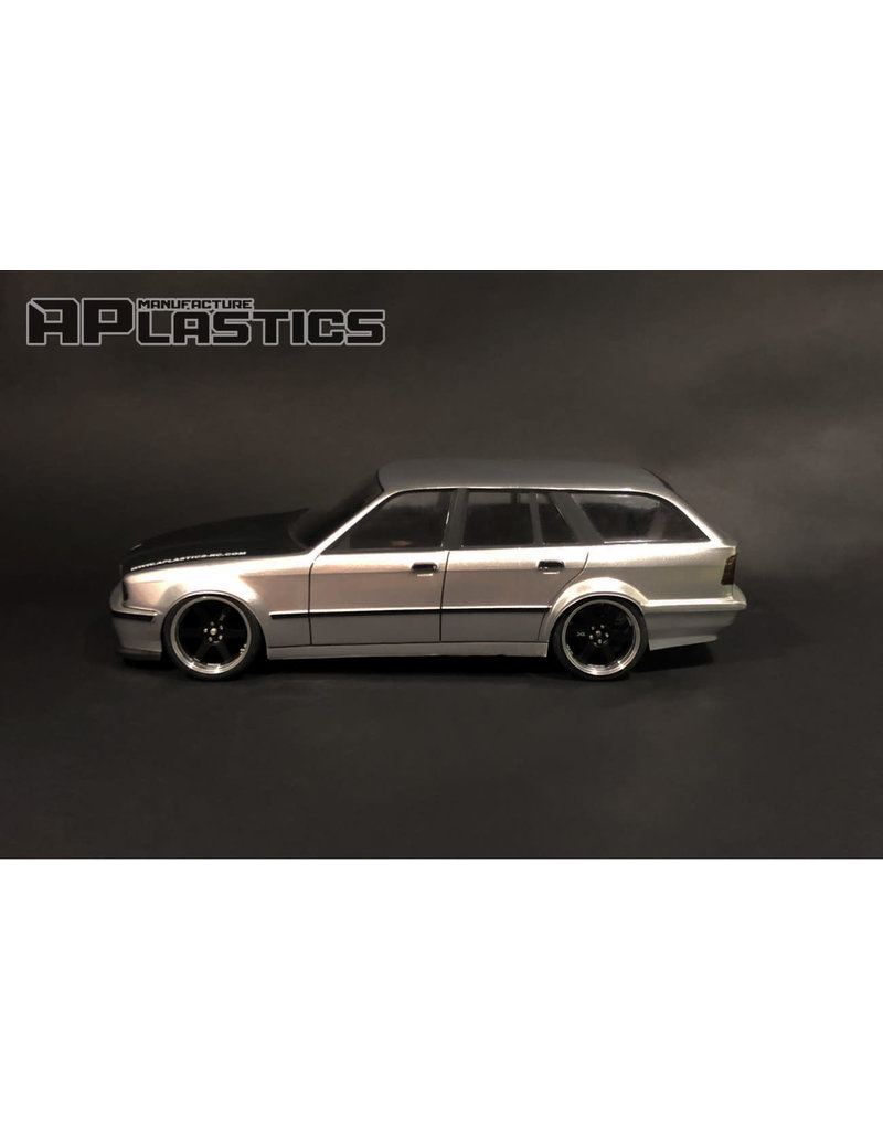 APLASTICS APS0006 1/10 BMW E34 WAGON BODY: CLEAR