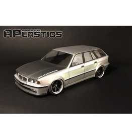 APLASTICS APS0006 1/10 BMW E34 WAGON BODY: CLEAR