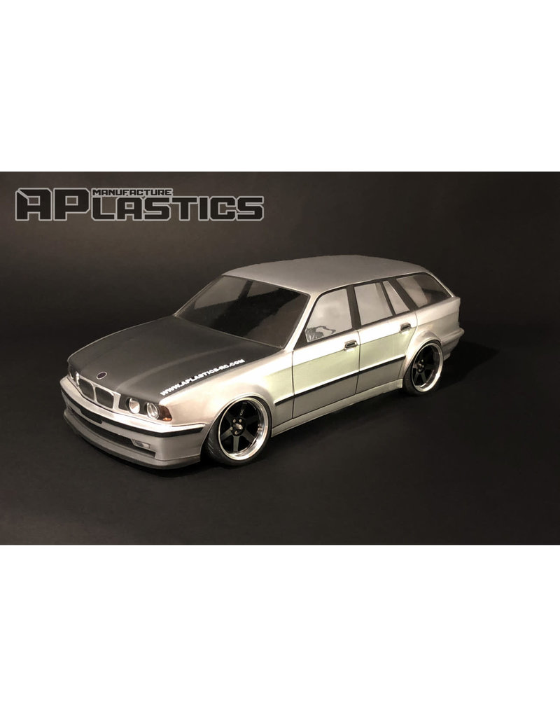 APLASTICS APS0006 1/10 BMW E34 WAGON BODY: CLEAR