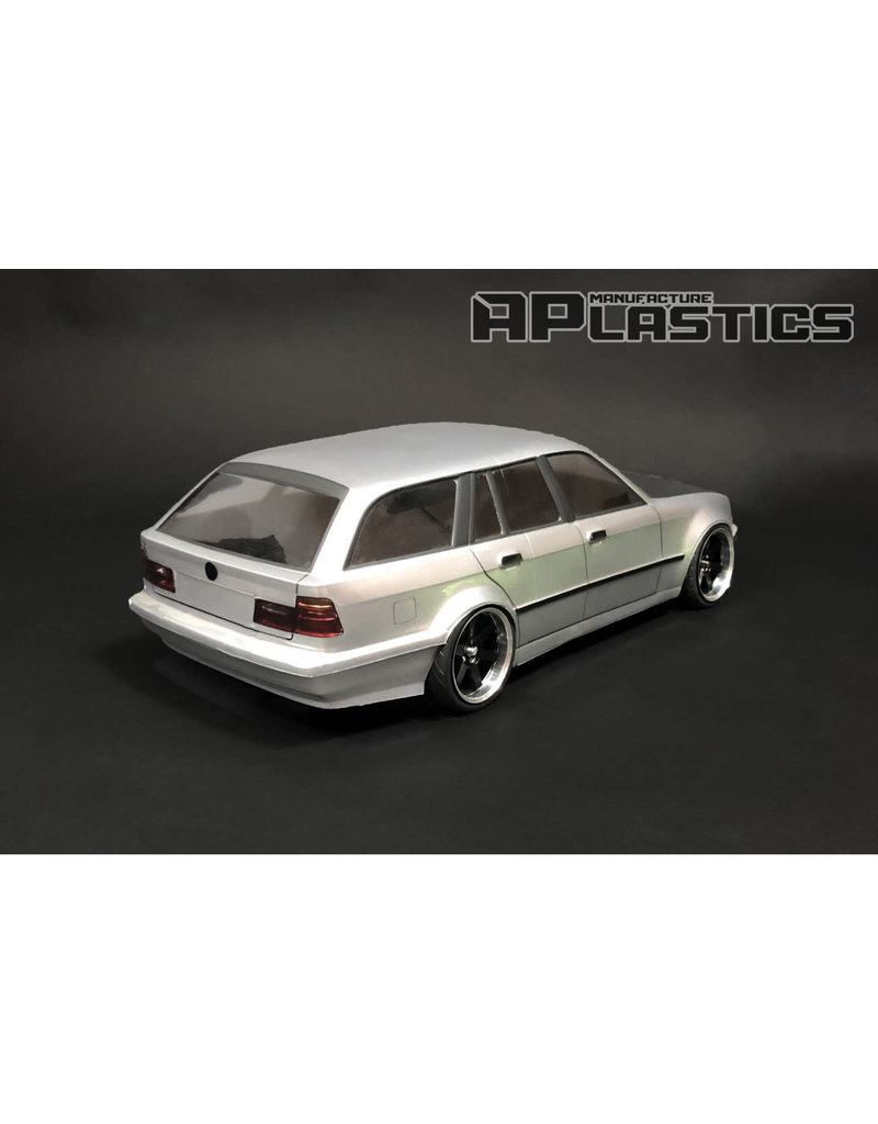 APLASTICS APS0006 1/10 BMW E34 WAGON BODY: CLEAR
