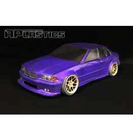 APLASTICS APS0007 1/10 BMW E36 SEDAN BODY: CLEAR