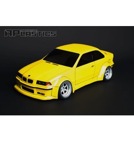 APLASTICS APS0008 1/10 BMW E36 M3 WIDE COUPE BODY: CLEAR