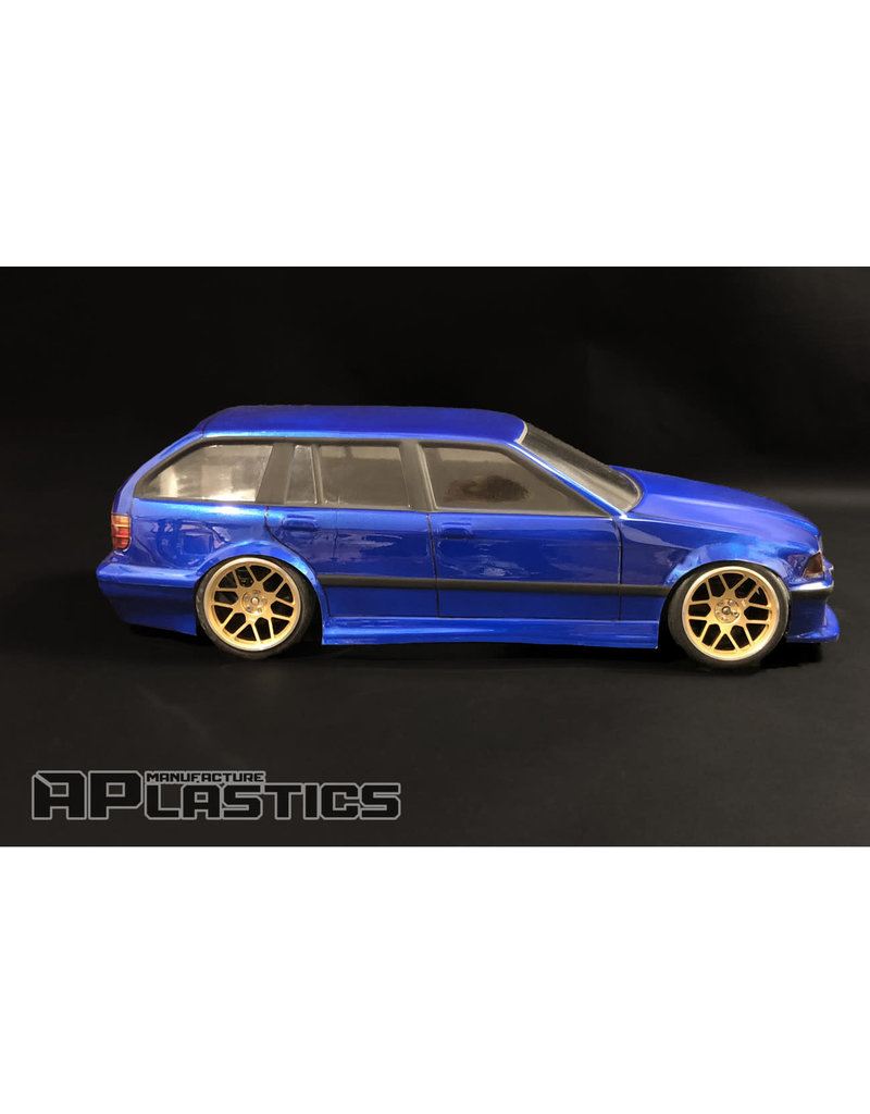 APLASTICS APS0009 1/10 BMW E36 WAGON BODY: CLEAR