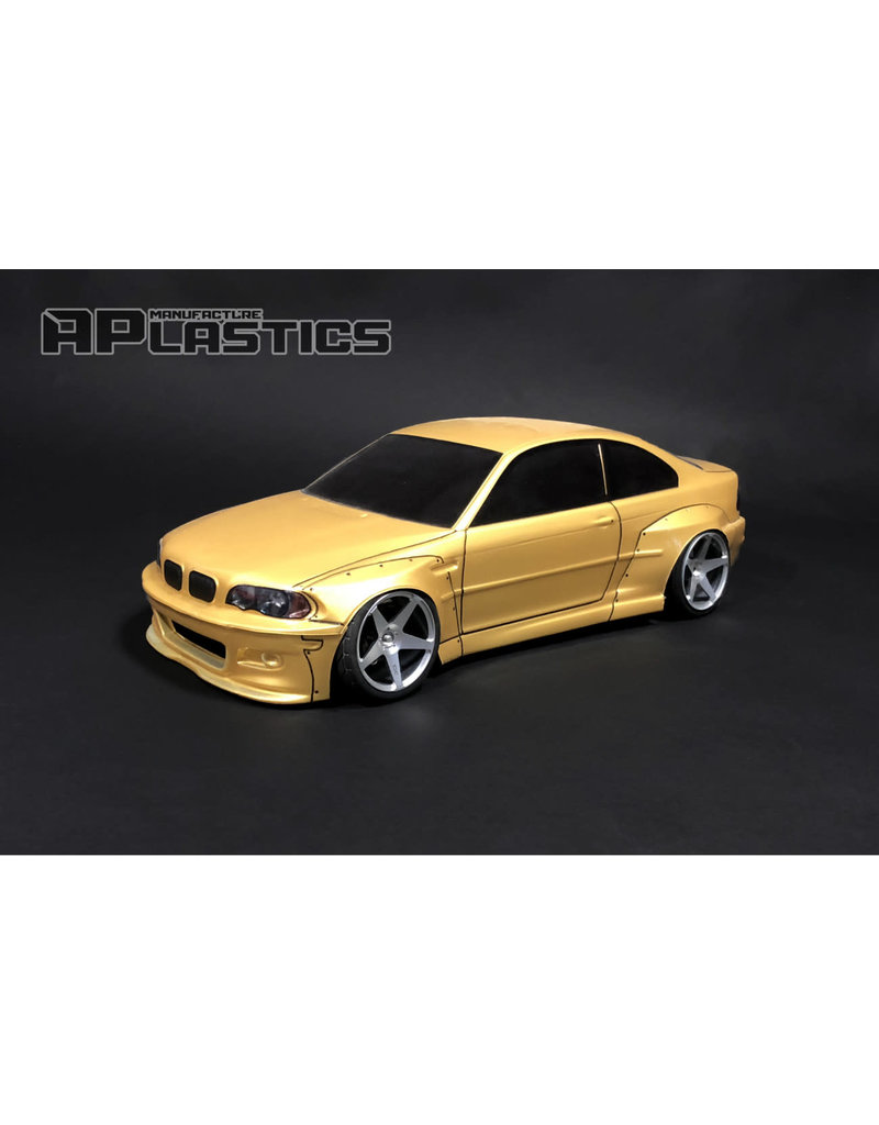 APLASTICS APS0010 1/10 BMW M3 E46 PANDEM BODY: CLEAR