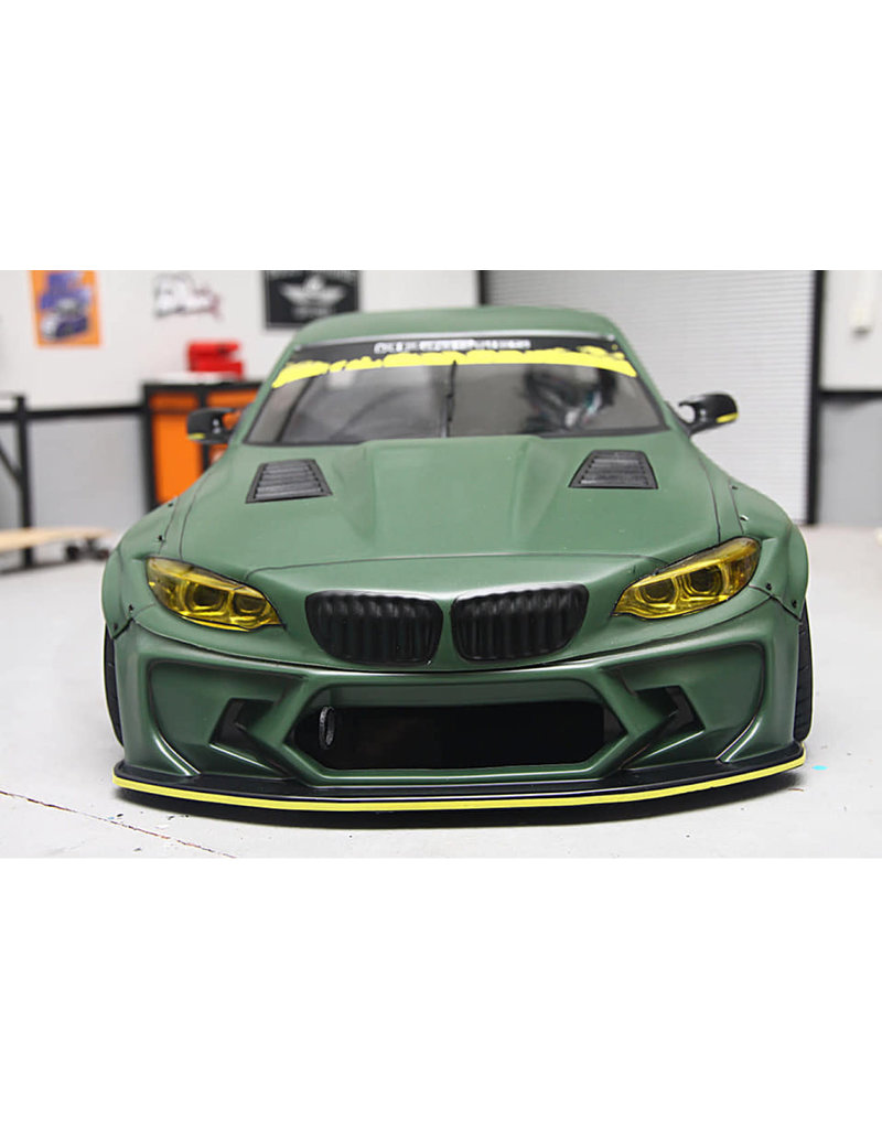 APLASTICS APS0011 1/10 BMW F22 M2 BODY: CLEAR