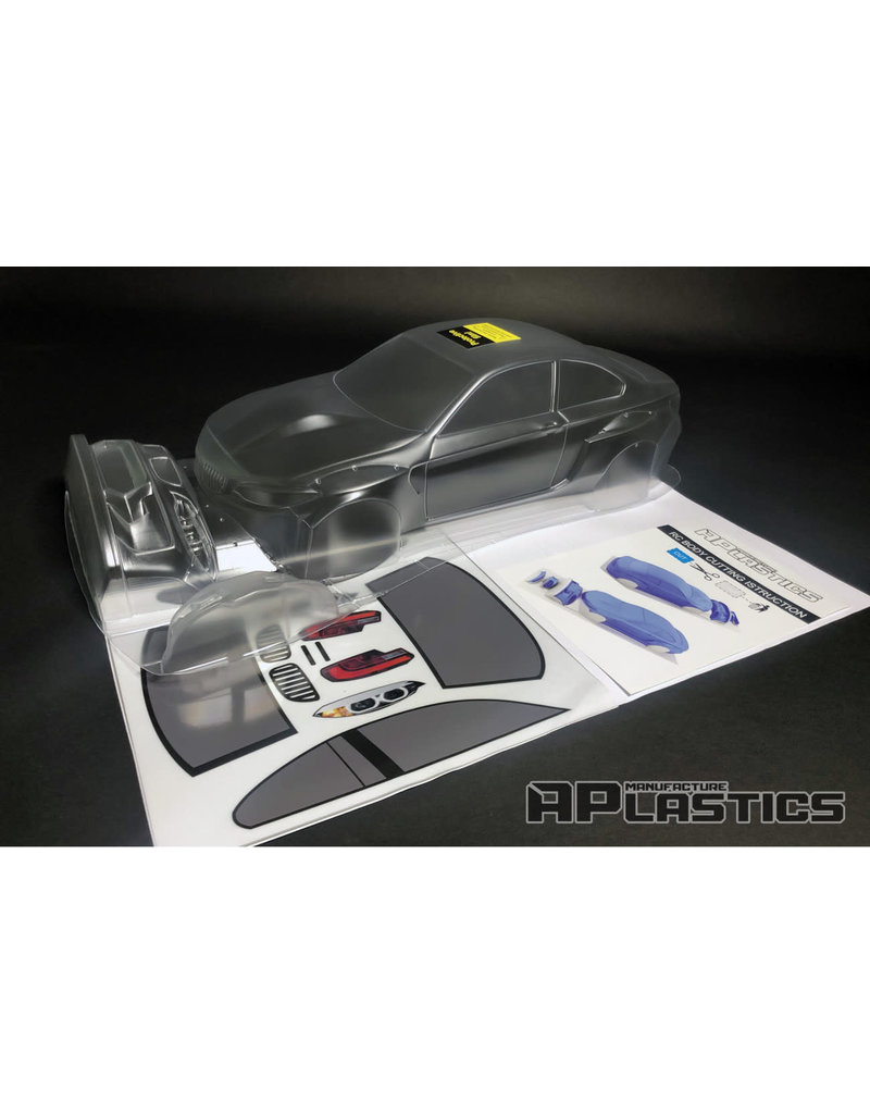 APLASTICS APS0011 1/10 BMW F22 M2 CLEAR BODY